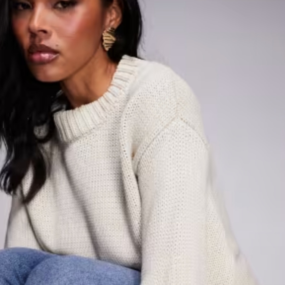 NWT- Princess Polly Off White Harmony Knit Sweater